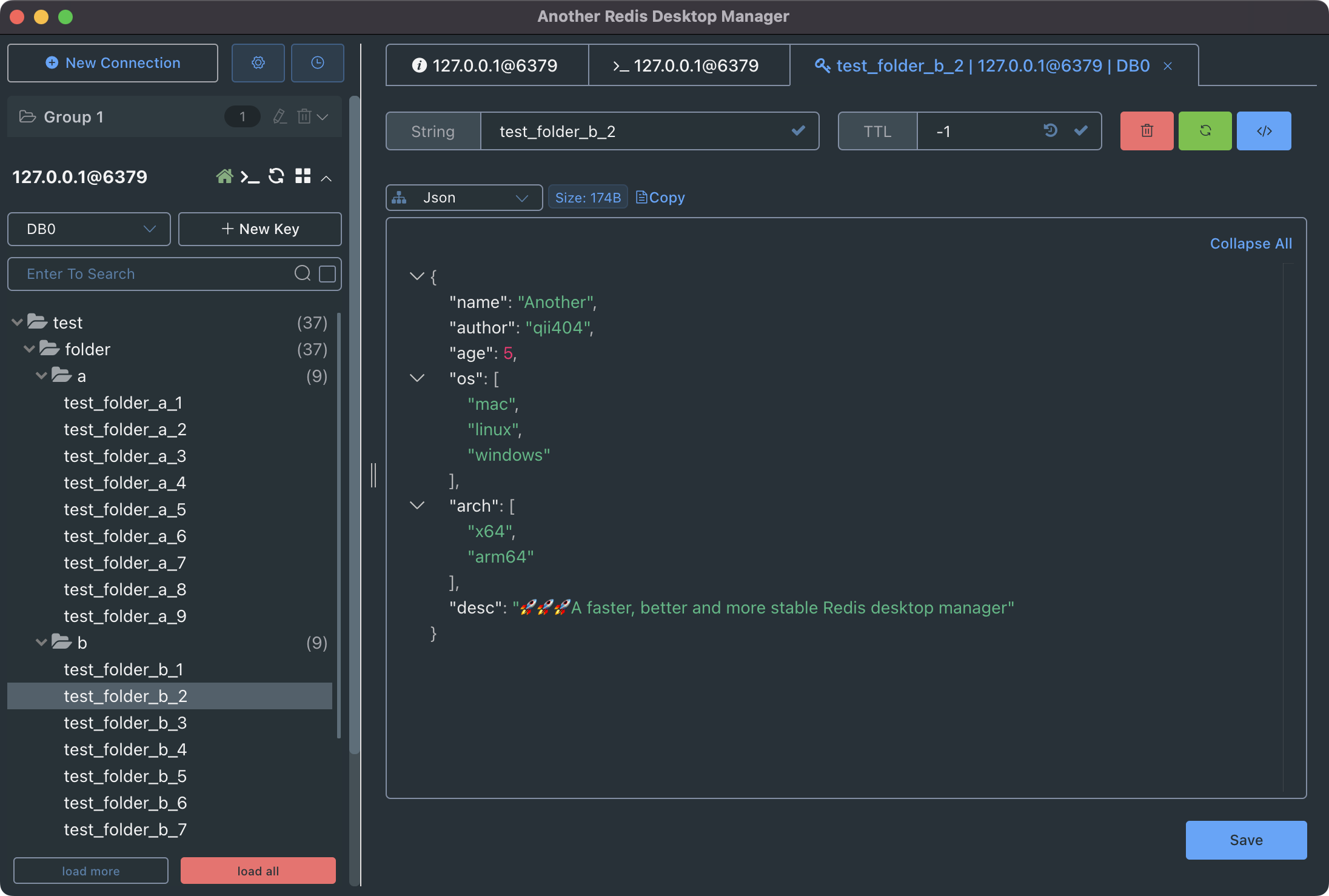 Another Redis Desktop Manager 界面截图 2