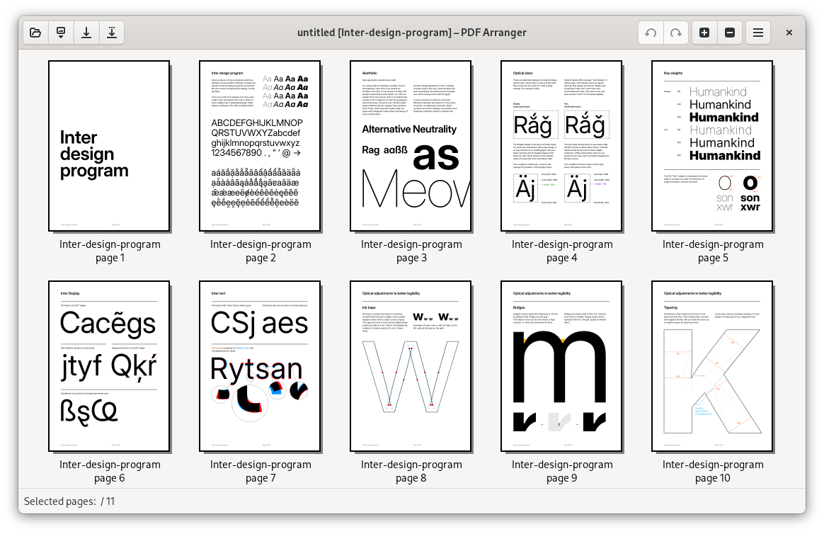 PDF Arranger 界面截图 1
